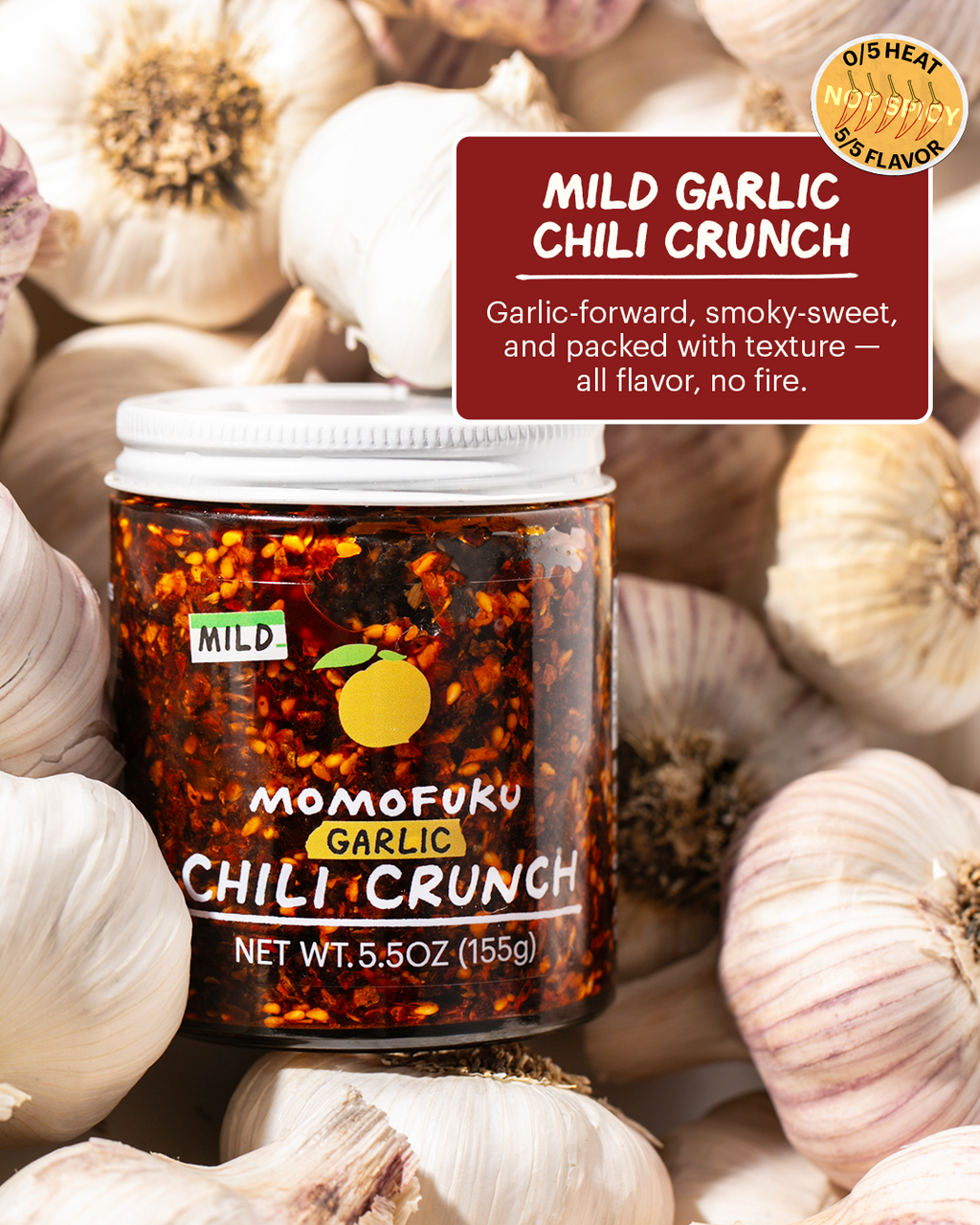 Mild Garlic Chili Crunch - Soft Pick