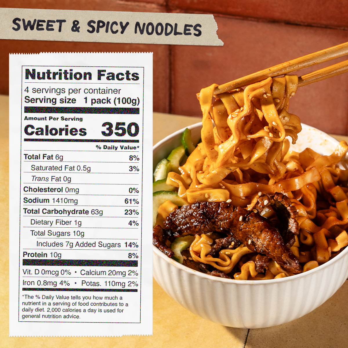 Sweet & Spicy Noodles | 12 Packs - Clean Style