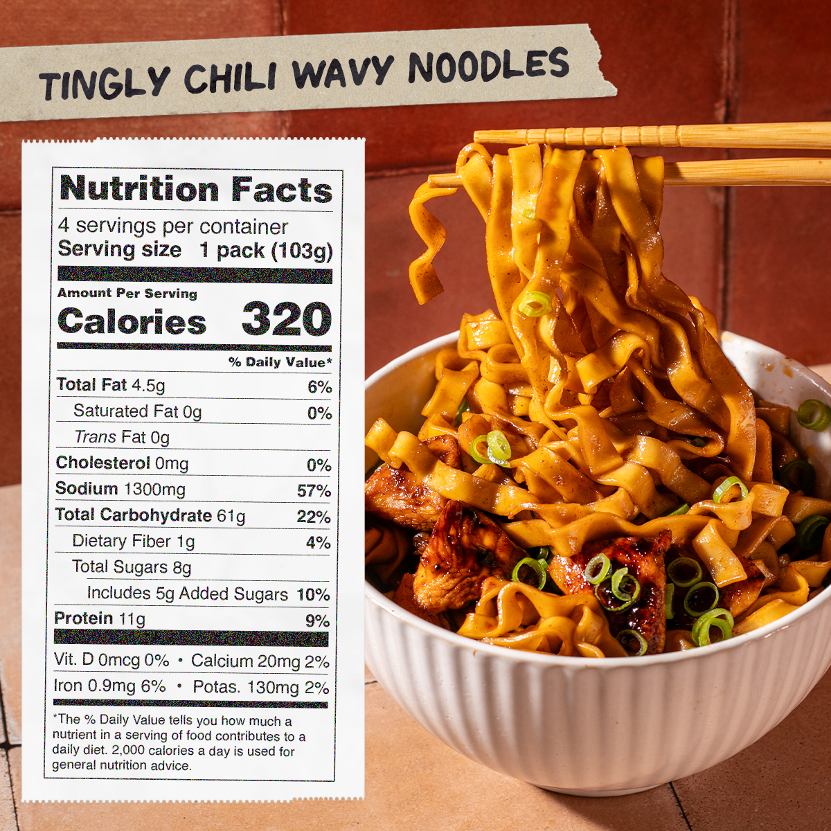 Tingly Chili Noodles | 4 Packs - Premium Choice